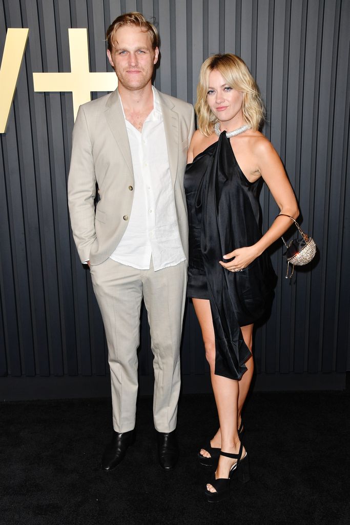 Wyatt Russell and Meredith Hagner attends the Apple TV+ Primetime Emmy Party at Mother Wolf on September 12, 2022 in Los Angeles, California