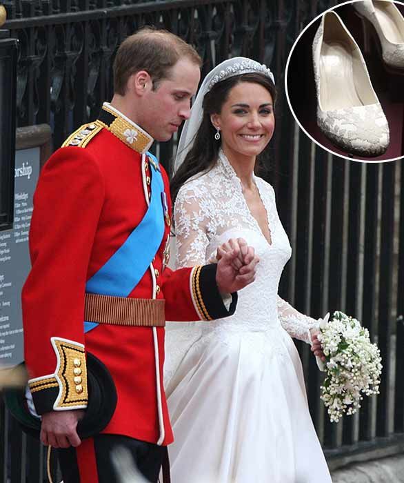 Kate Middleton royal wedding shoes