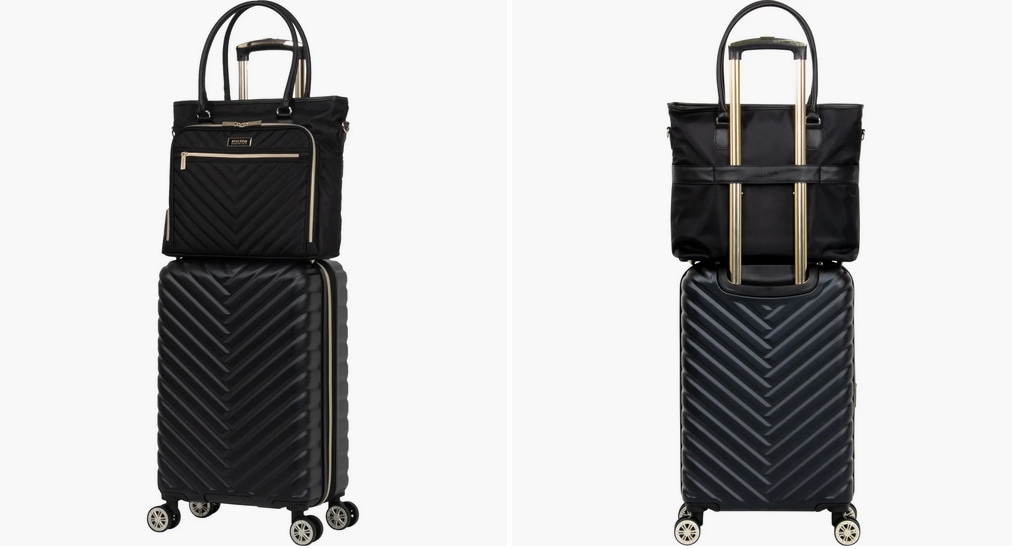 kenneth cole reaction chevron tote and matching carry on bag