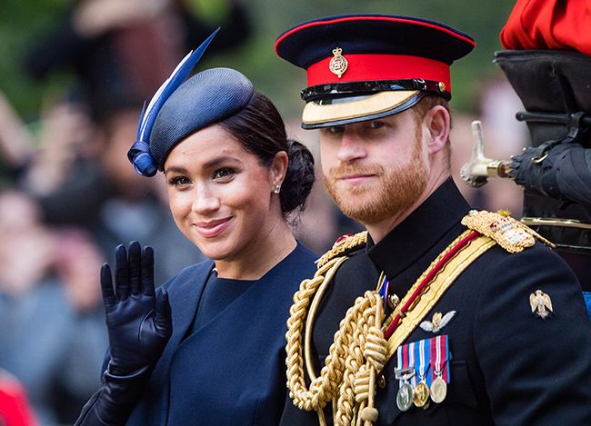 meghan markle at trooping