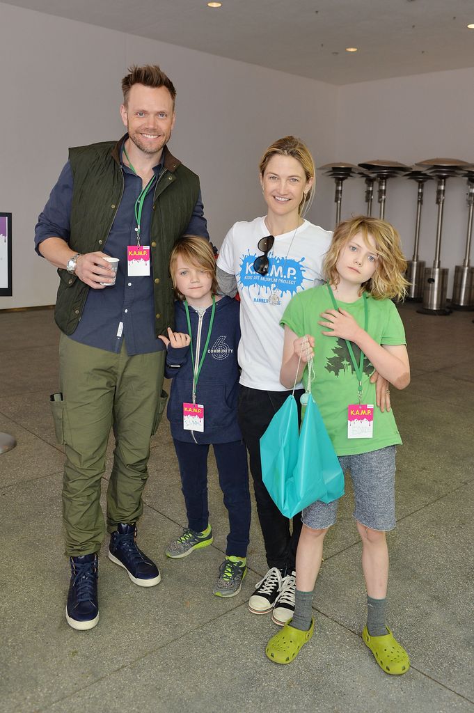 Joel McHale, Isaac McHale, Sarah Williams, Edward McHale attend Hammer Museum K.A.M.P. (Kids' Art Museum Project) 2016 on May 22, 2016 in Los Angeles, California