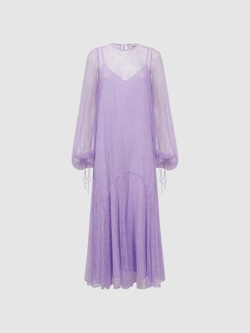 Florere Lilac Midi Dress