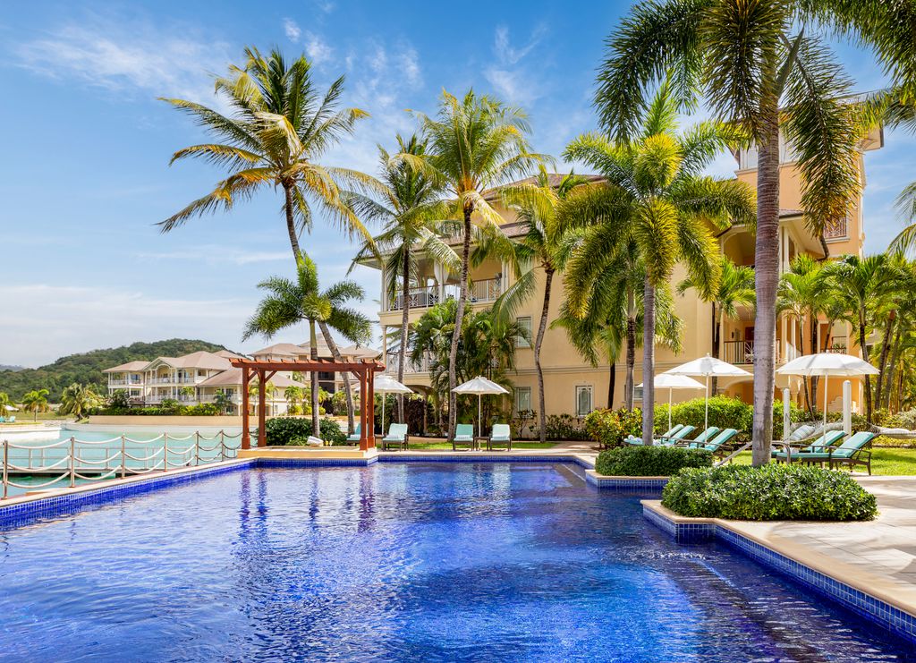 The resort boasts four swimming pools 