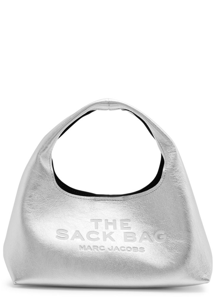 The Sack mini metallic leather top handle bag by marc jacobs