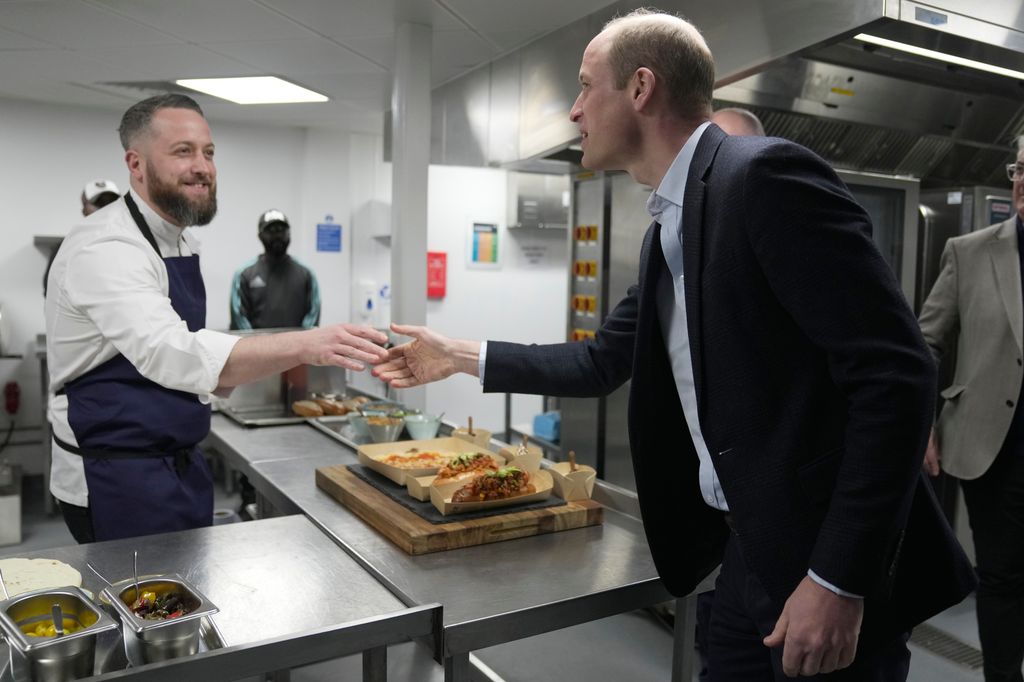 Prince William meeting a chef