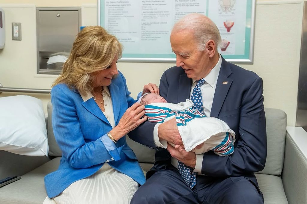 The First Lady posted the sweet picture of her great-grandson on Wednesday