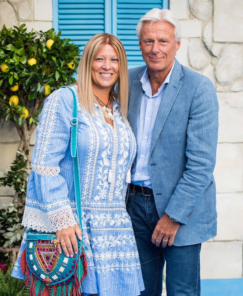 Patricia Ostfeldt and Bjorn Borg attend the UK Premiere of "Mamma Mia! Here We Go Again"