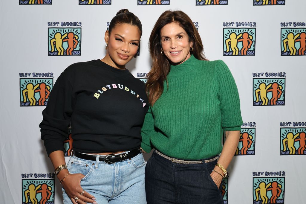 Cindy at the charity event with Kamie Crawford