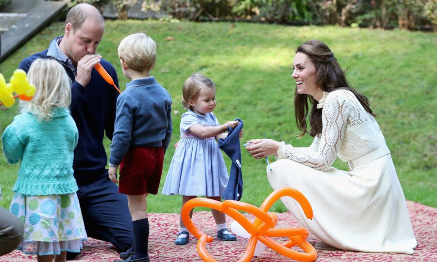 prince william blowing balloons