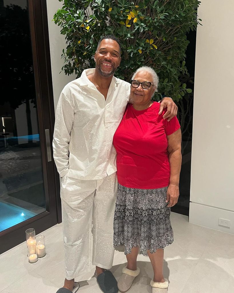 Michael Strahan and his beloved mom Louise at the spa