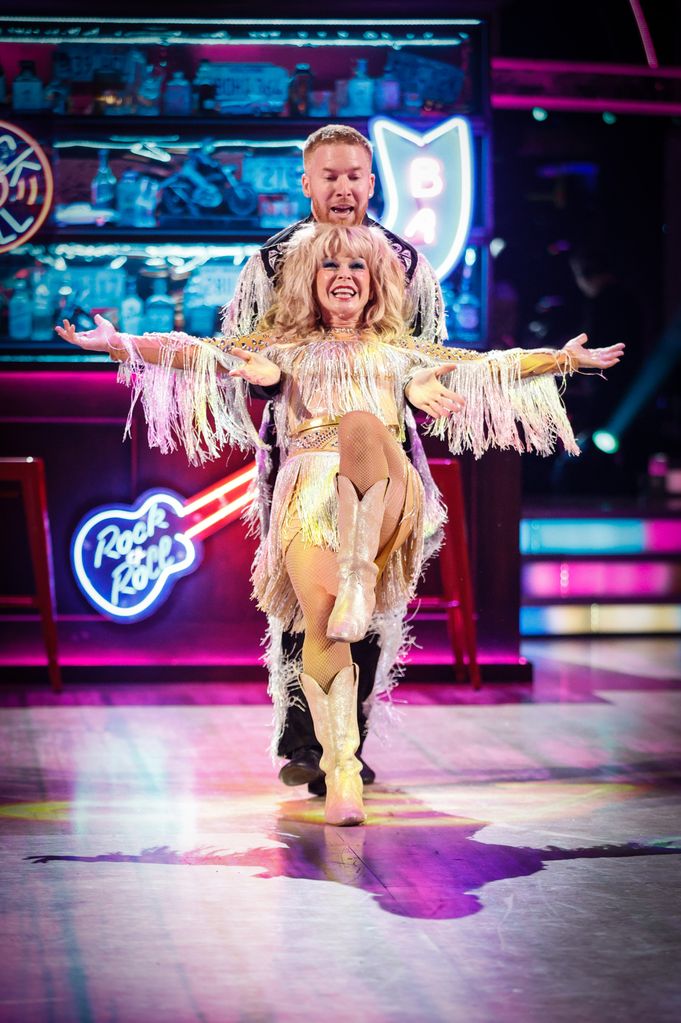 Toyah Willcox dancing with Neil Jones