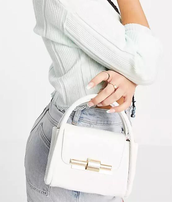 asos white bag