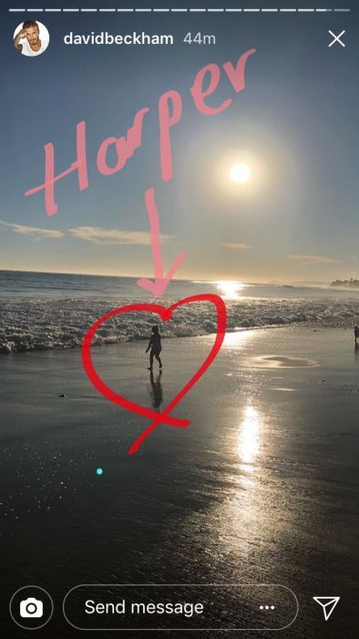 David Beckham Harper beach instagram