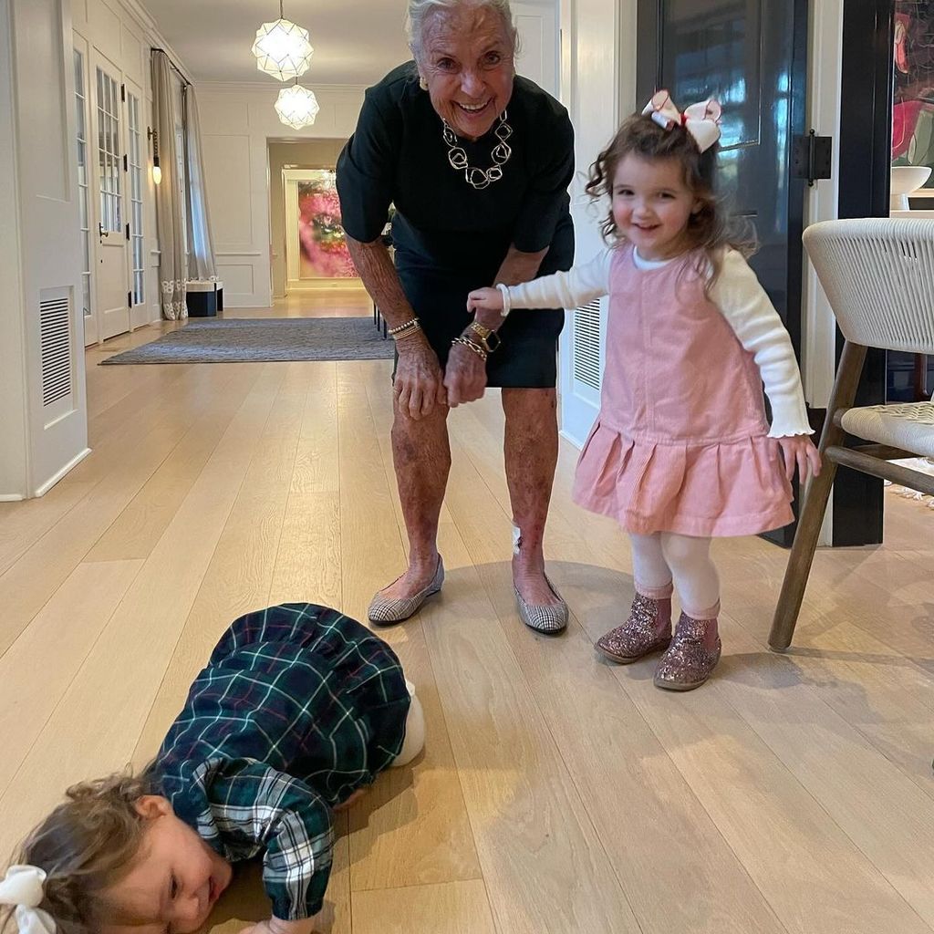 Lara's mom spends time with her grandkids