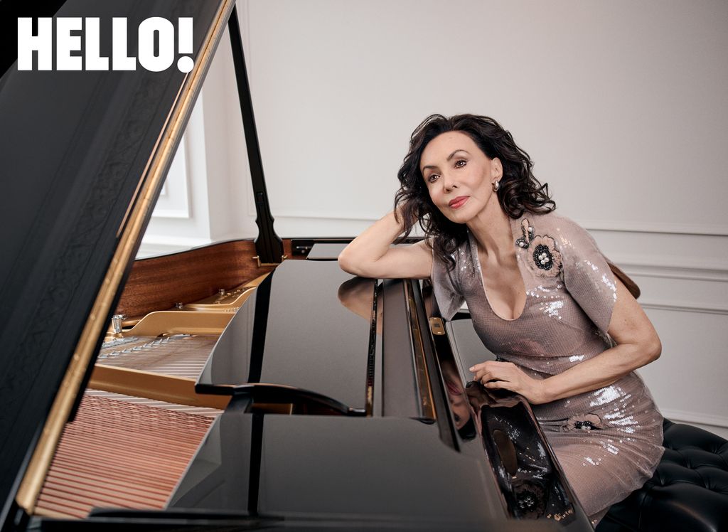 Marie Helvin took part in an exclusive photoshoot with HELLO!