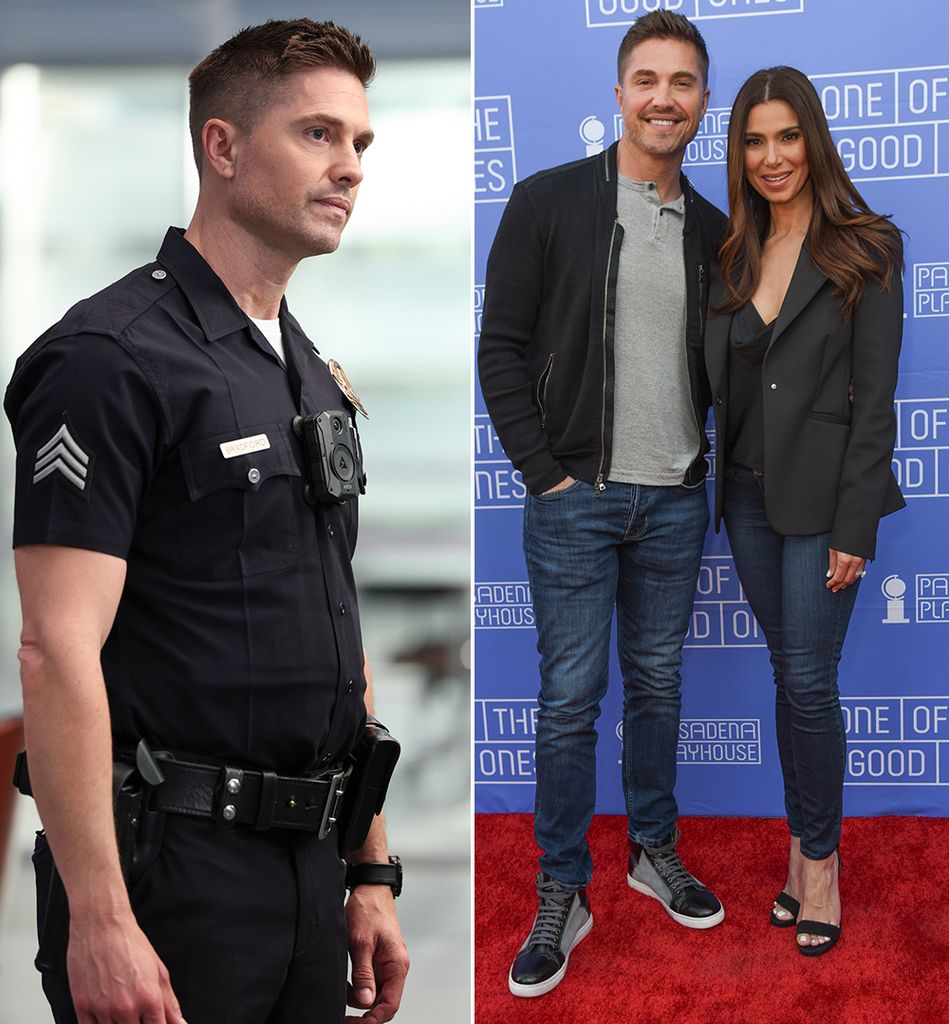 Eric Winter in The Rookie / on the red carpet with Roselyn Sanchez