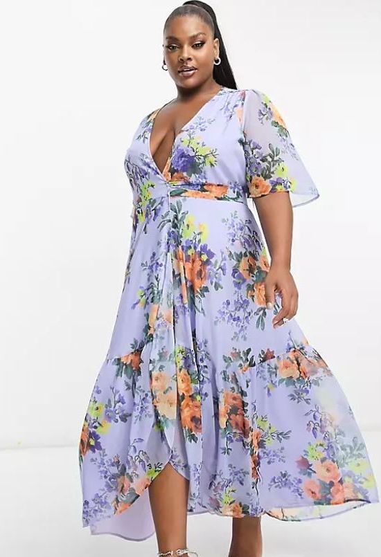 best plus size floral dress asos 