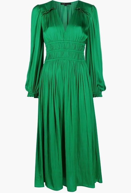 green maje dress