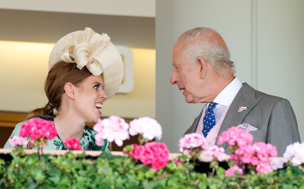 princess beatrice and king charles talking