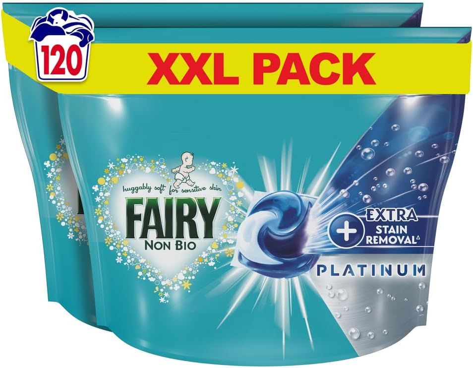 Fairy Non-Bio Platinum PODS, Washing Liquid Laundry Detergent Tablets/Capsules