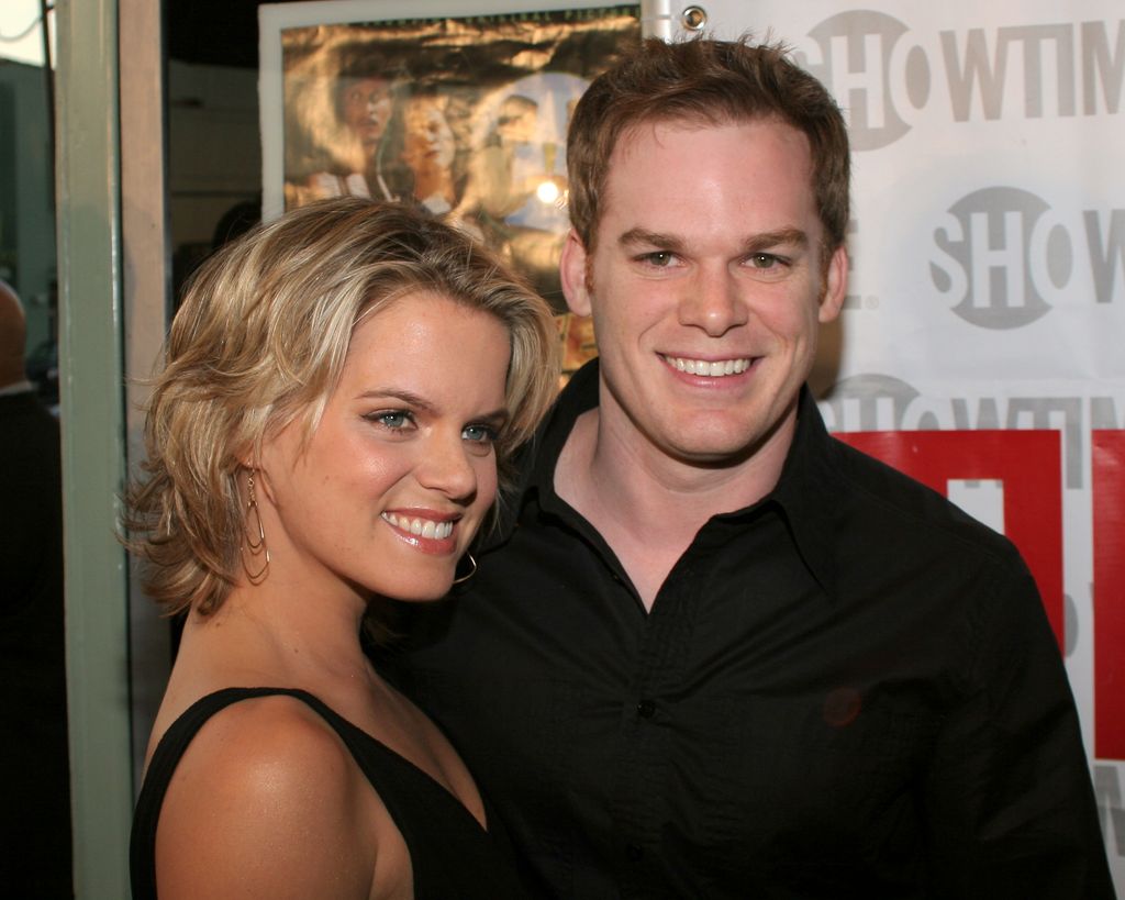 Michael C. Hall (right) and Amy Spanger at the Showtime Premiere of 'Reefer Madness' at the Regent Showcase Cinemas, 2005