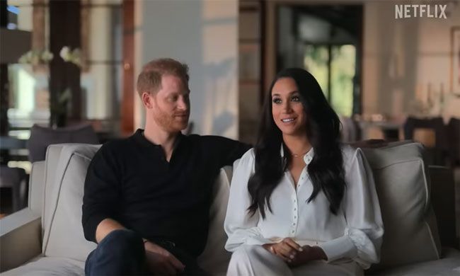Harry and Meghan in their Netflix documentary