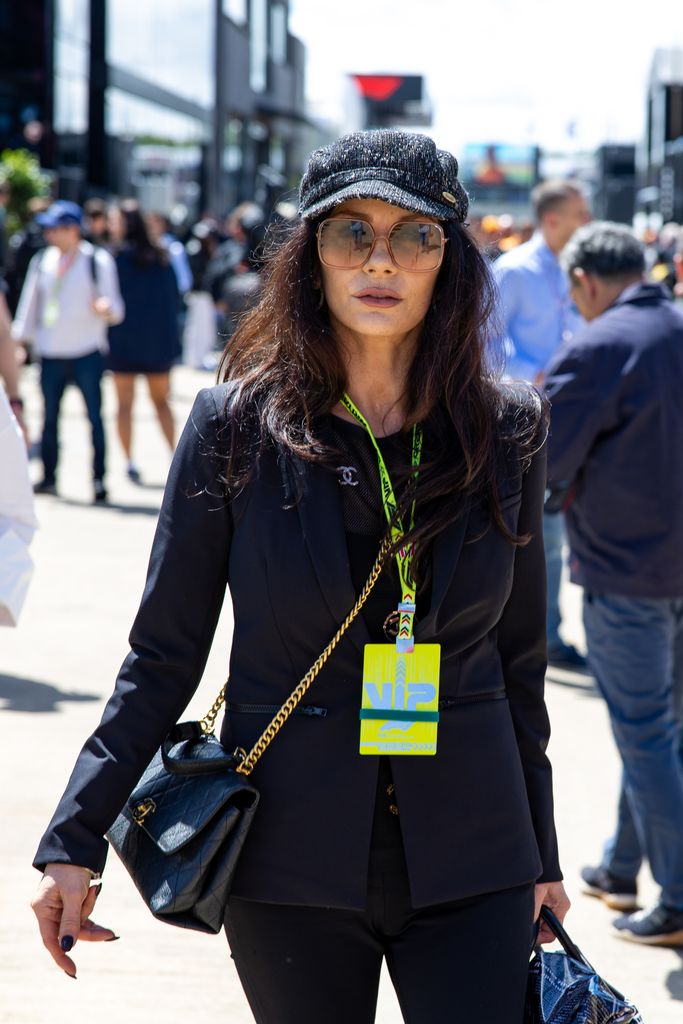 woman in black outfit at silverstone