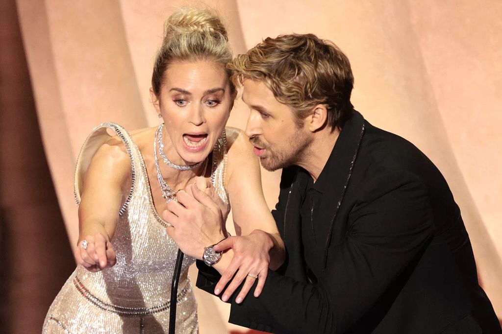 Ryan Gosling and Emily Blunt’s war of the words onstage at Oscars 2024