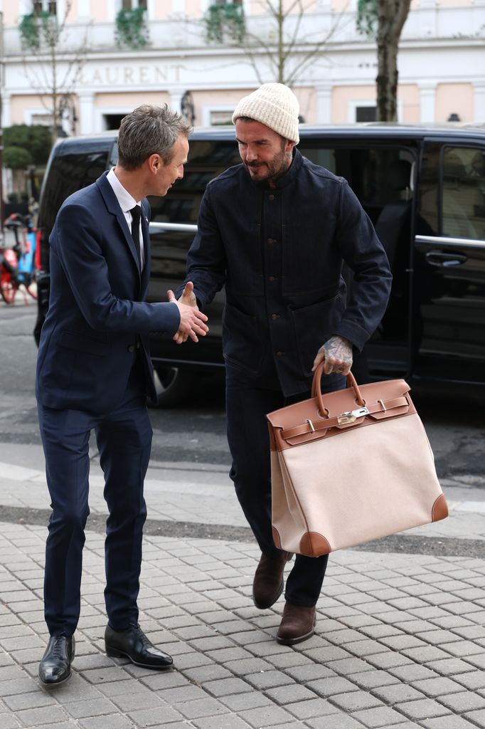 David Beckham is seen during the Haute Couture Spring Summer 2026 as part of Paris Fashion Week on January 26, 2026 in Paris, France. (Photo by Pierre Suu/GC Images)