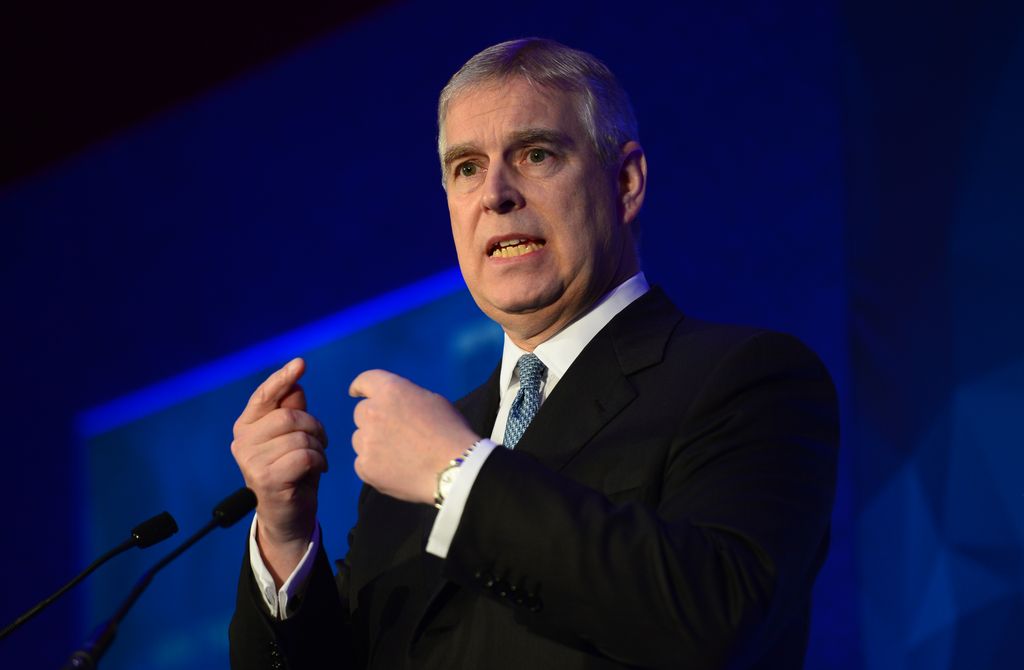 Prince Andrew speaking at the London Global African Investment Summit
