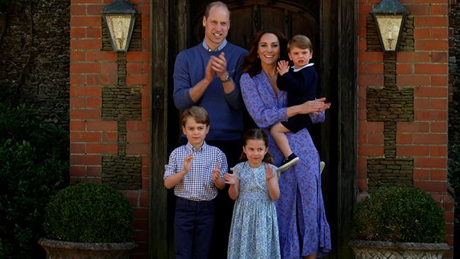 prince william kate middleton children clapping