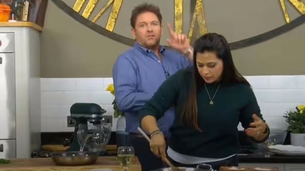 James Martin and Sabrina Gidda on Saturday Morning