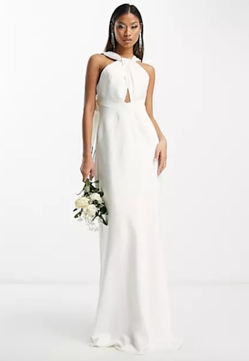 ASOS halterneck wedding dress