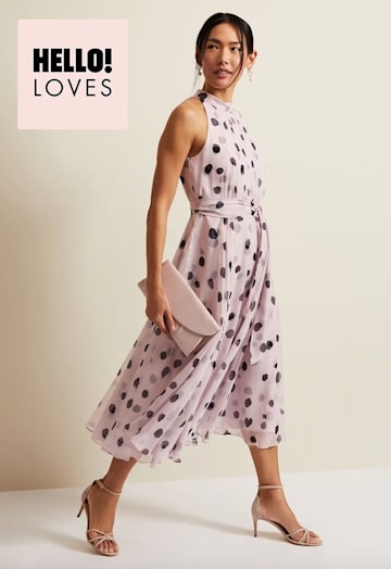 Phase Eight polka dot dress