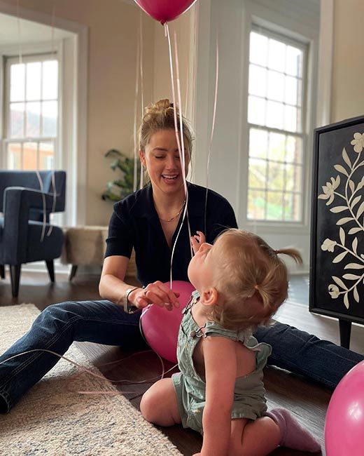 amber heard daughter oonagh first birthday