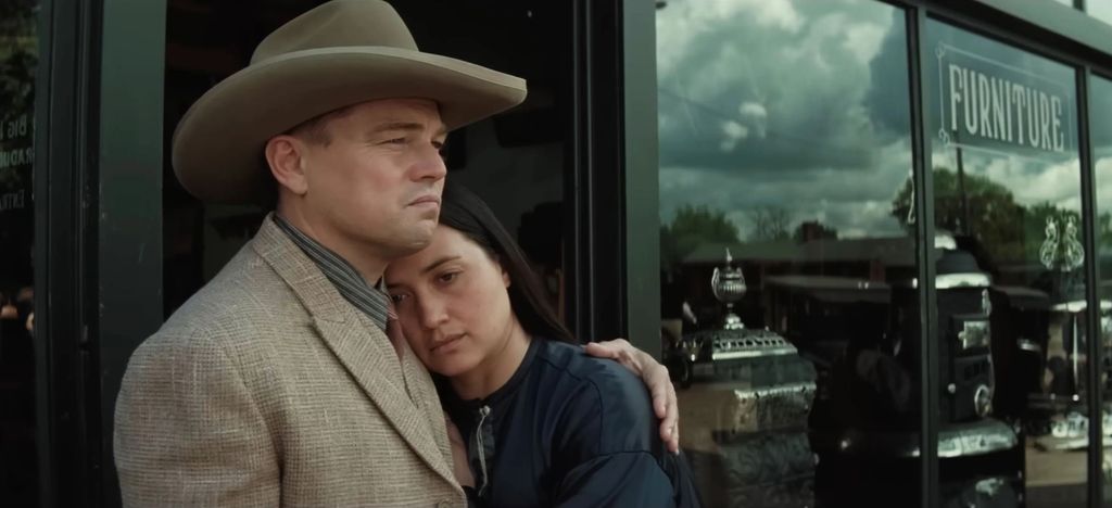 Leonardo DiCaprio and Lily Gladstone star in Killers of the Flower Moon