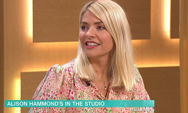 holly willoughby pink dress monday this morning