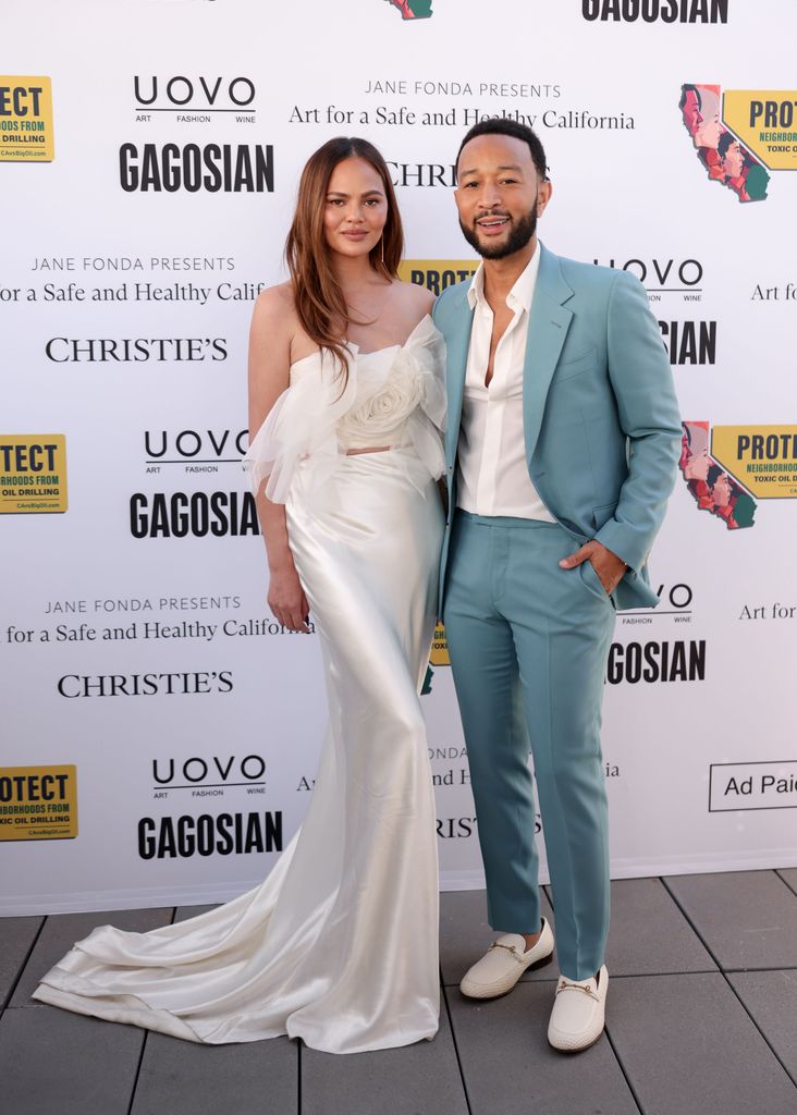 Chrissy in white with john legend