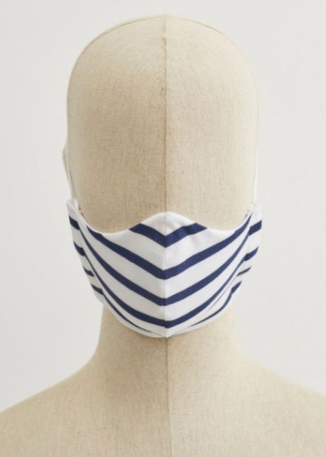 breton stripe face mask by saint james z 