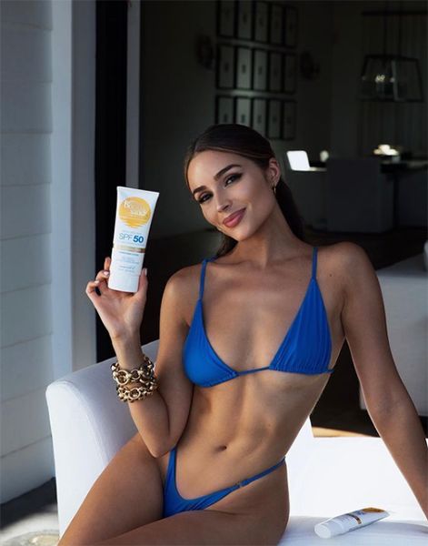 olivia culpo blue bikini