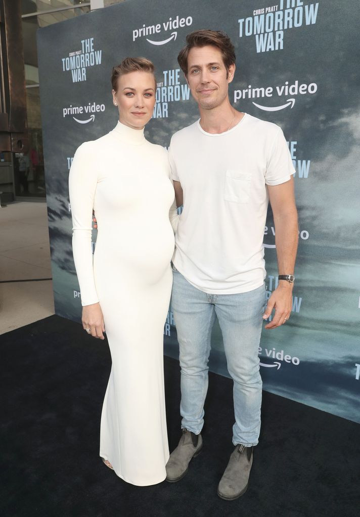 Yvonne Strahovski and Tim Loden at 'The Tomorrow War' film premiere, Los Angeles, California, USA - 30 Jun 2021