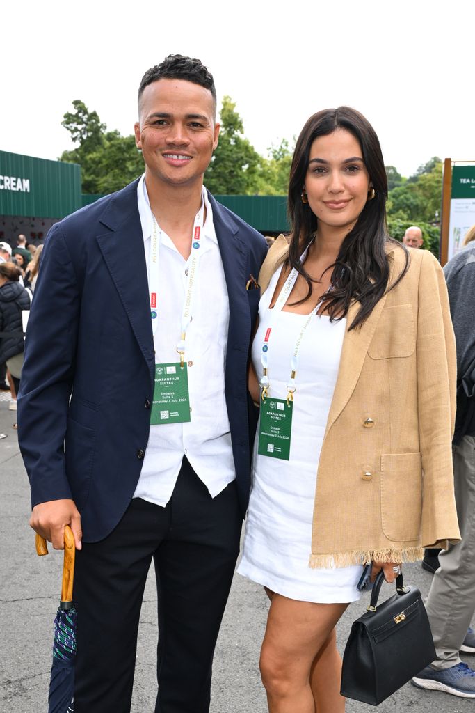 jermaine jenas and ellie penfold at wimbledon