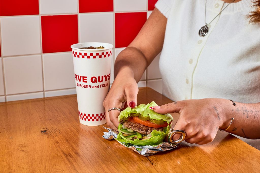 Lettuce Wrap at Five Guys