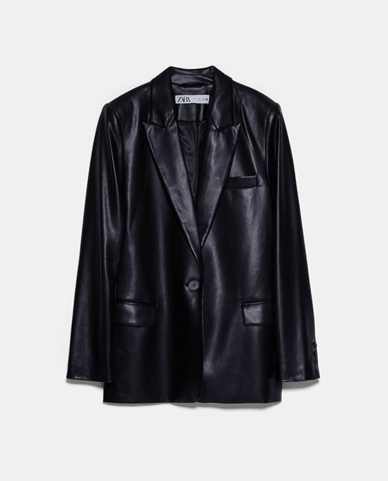 zara leather jacket
