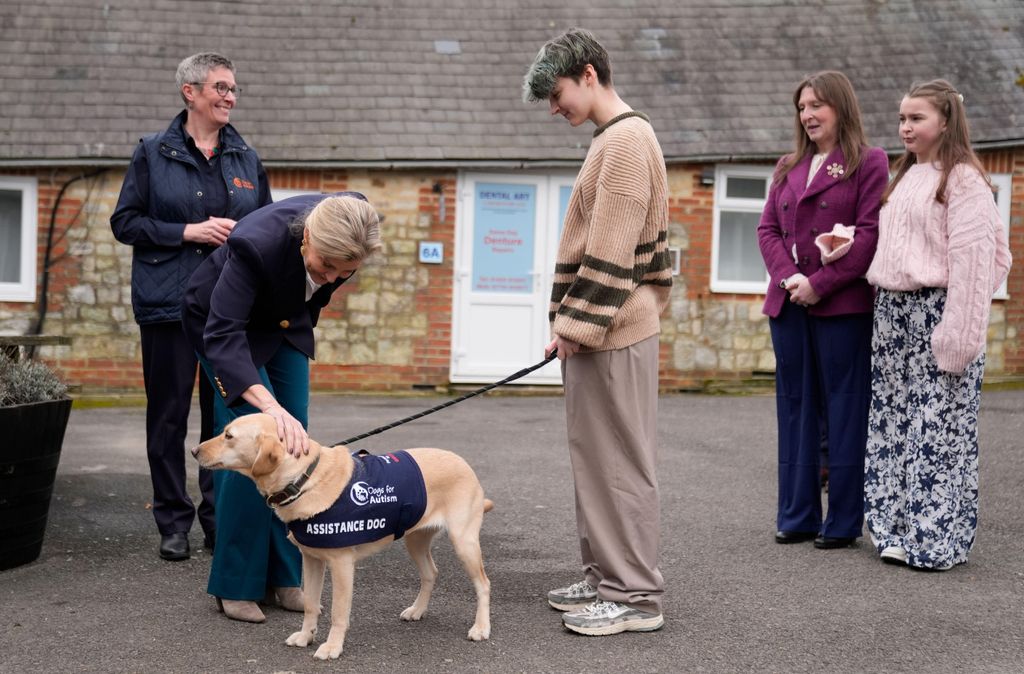 One of the training dogs, Buddy, is a TV show regular 