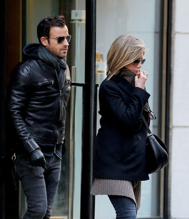 Jennifer and Justin leave Manhattan restaurant Fred's - marking the first time they've been photographed together this year.