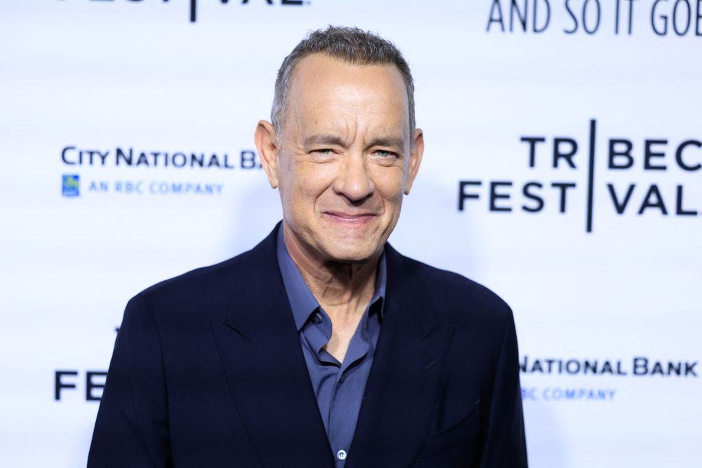 US actor Tom Hanks attends the world premiere of "Billy Joel: And So It Goes" presented on the opening night of the Tribeca Festival, at the Beacon Theatre in New York City on June 4, 2025. (Photo by CHARLY TRIBALLEAU / AFP) (Photo by CHARLY TRIBALLEAU/AFP via Getty Images)          