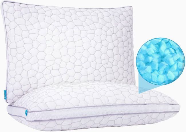 amazon shredded memory foam pillow best cooling bedding