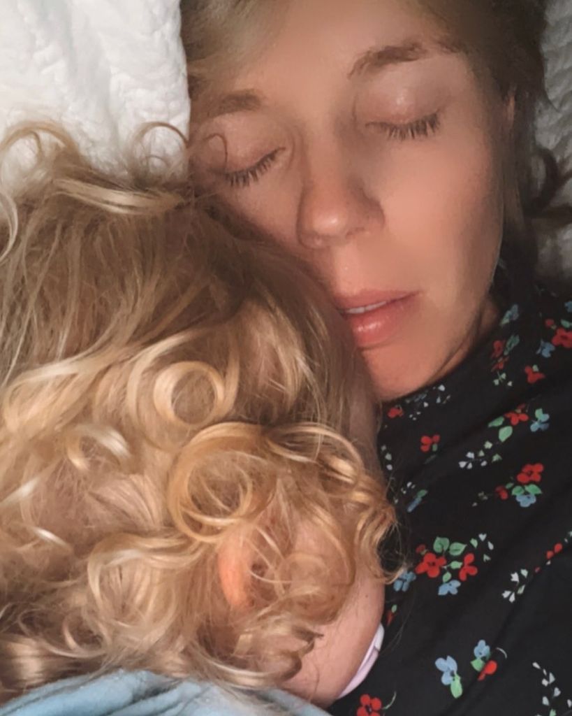 Carrie Johnson and baby Frank Johnson 