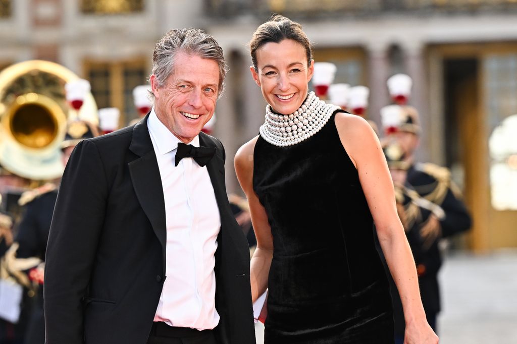 Hugh Grant and his wife Anna Eberstein